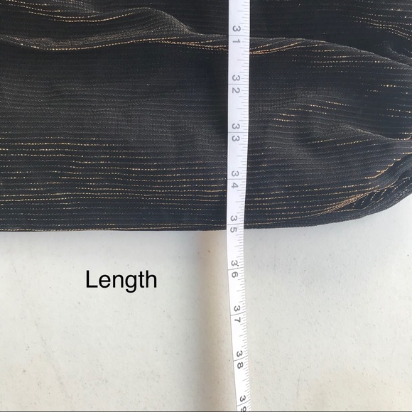 CONTEMPO CASUALS | VINTAGE 80’s Ruched Black Gold Formal Disco Dress - Picture 14 of 14